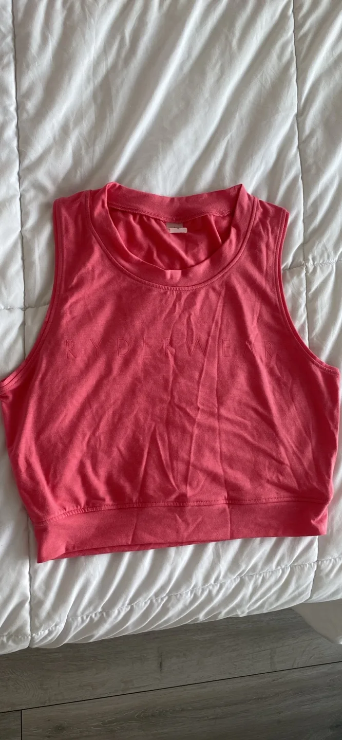 Women’s Ryderwear pink top size small thumbnail