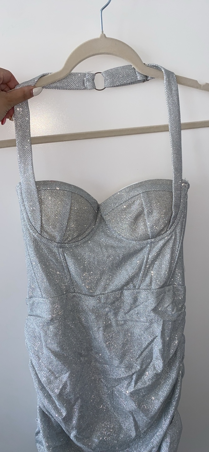 Sparkly silver women’s dress - photo 3