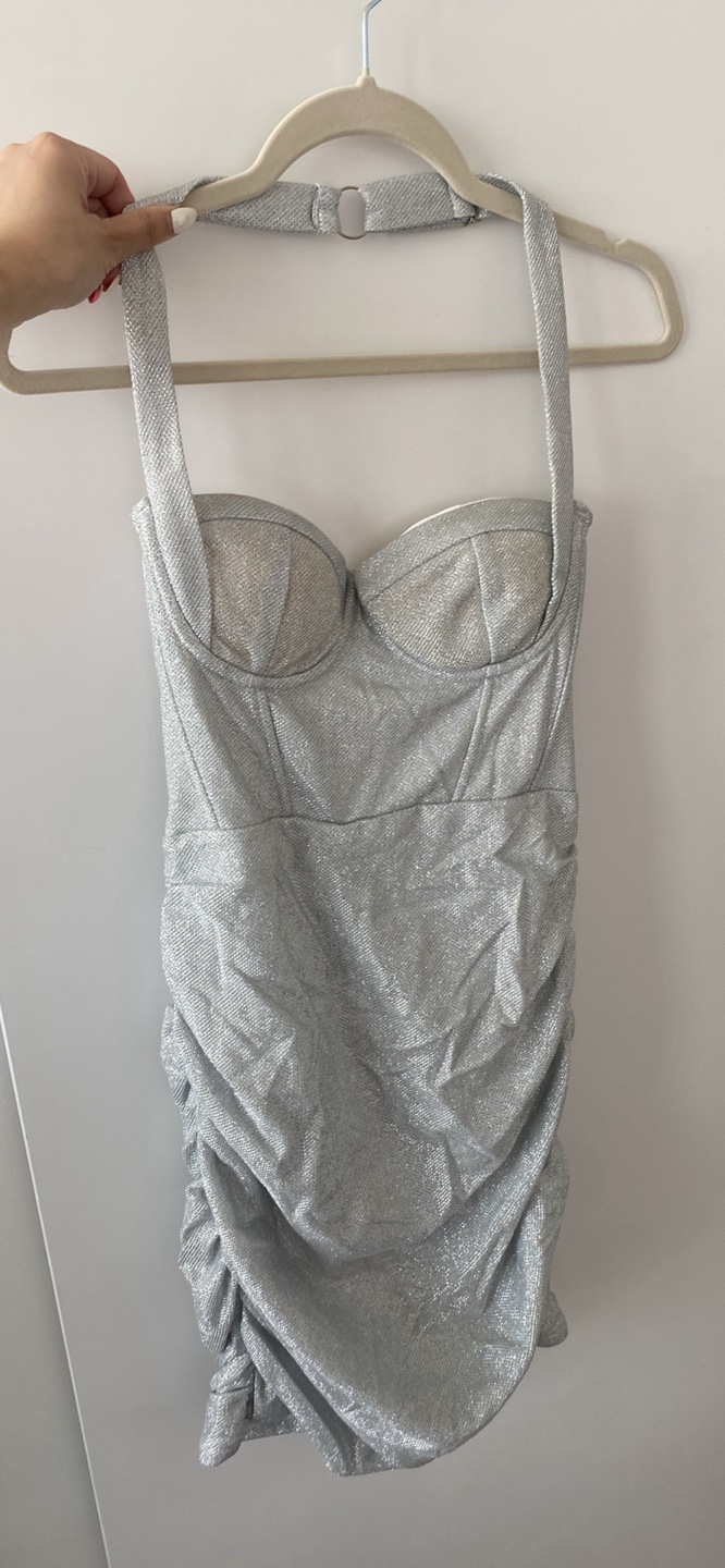 Sparkly silver women’s dress - photo 2