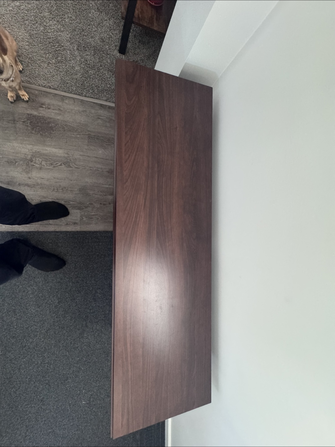 Dark Brown Wooden Media Console - photo 3