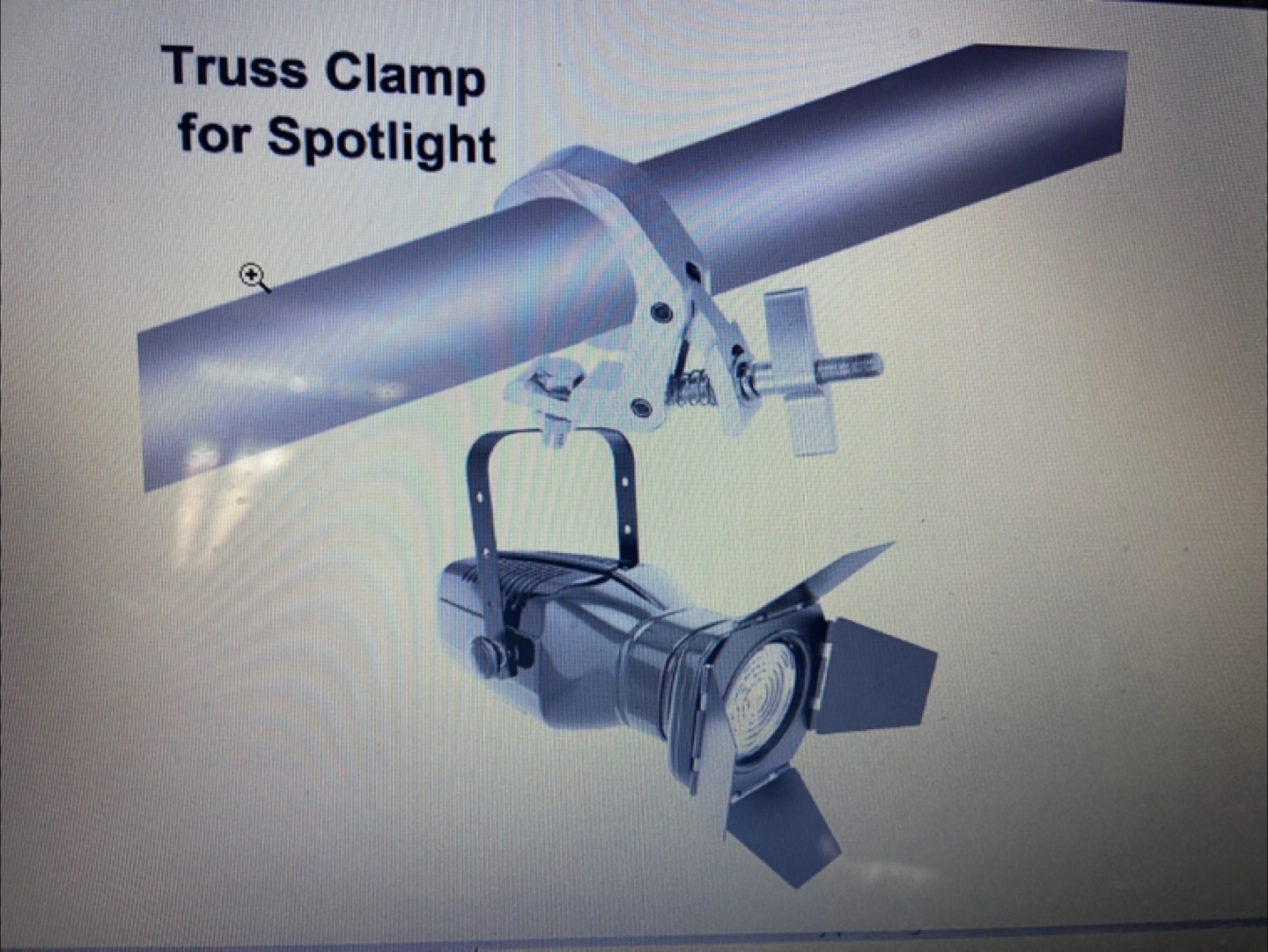 Stage lighting truss clamps