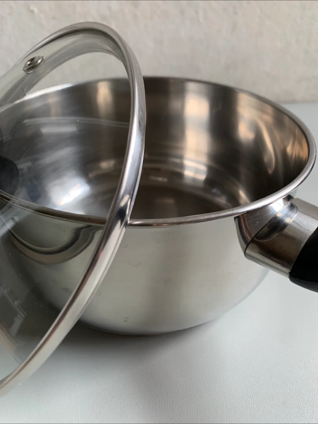 Stainless Steel(1.6L)1.7Qt Saucepan with lid image indicator(4)