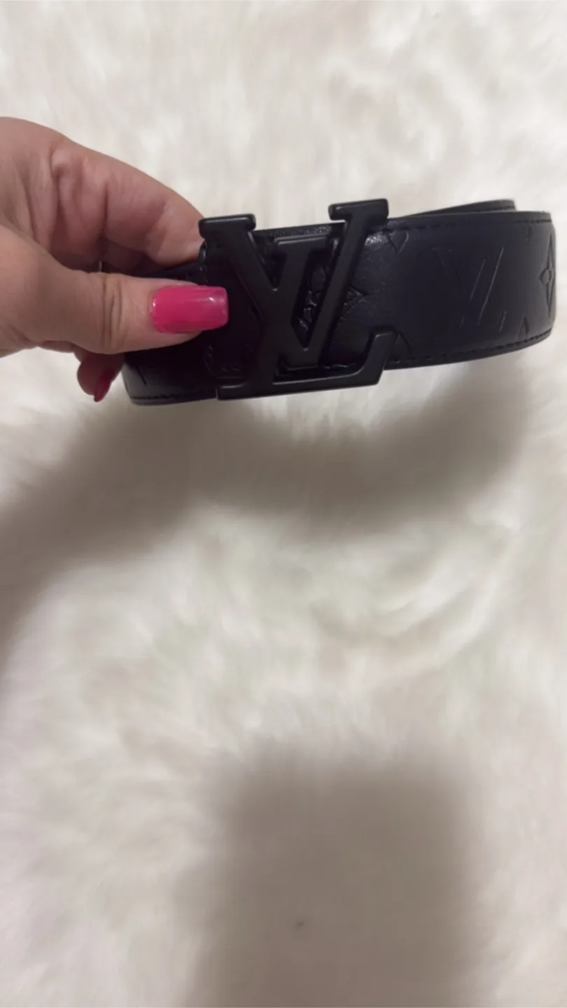 LV Monogram Black Leather Belt image indicator(2)