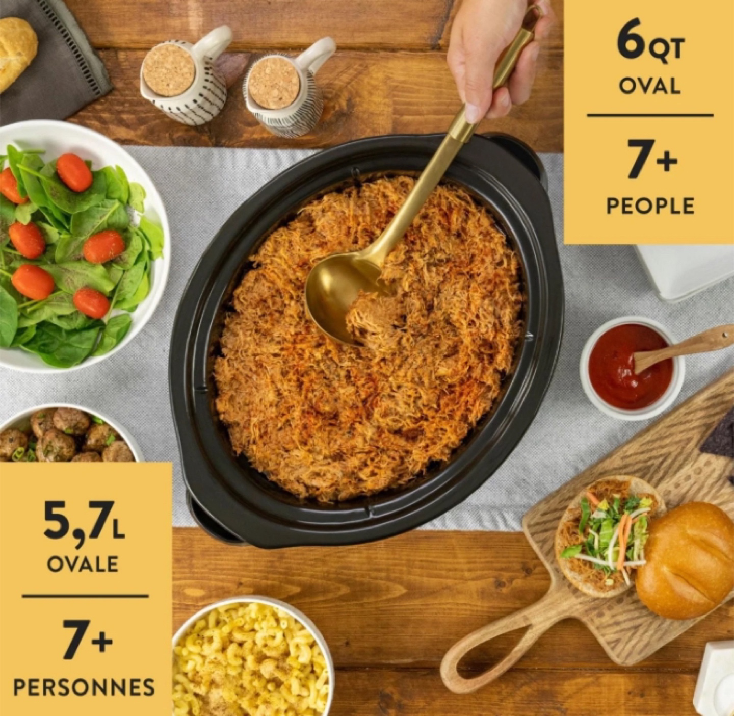 Crock-Pot 6 Quart Oval Slow Cooker - photo 3