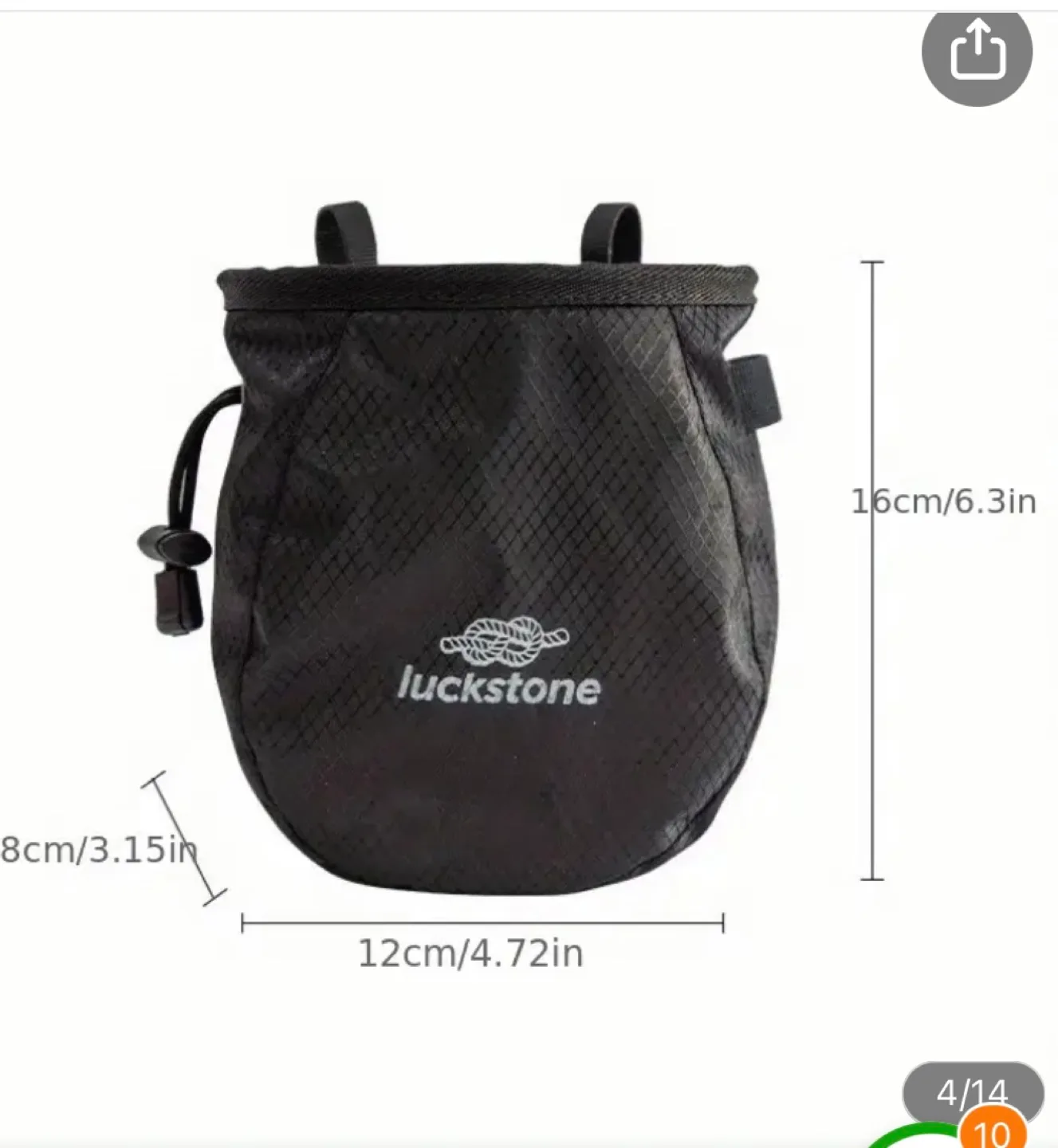 Chalk Bag for Rock Climbing (includes chalk) image indicator(2)