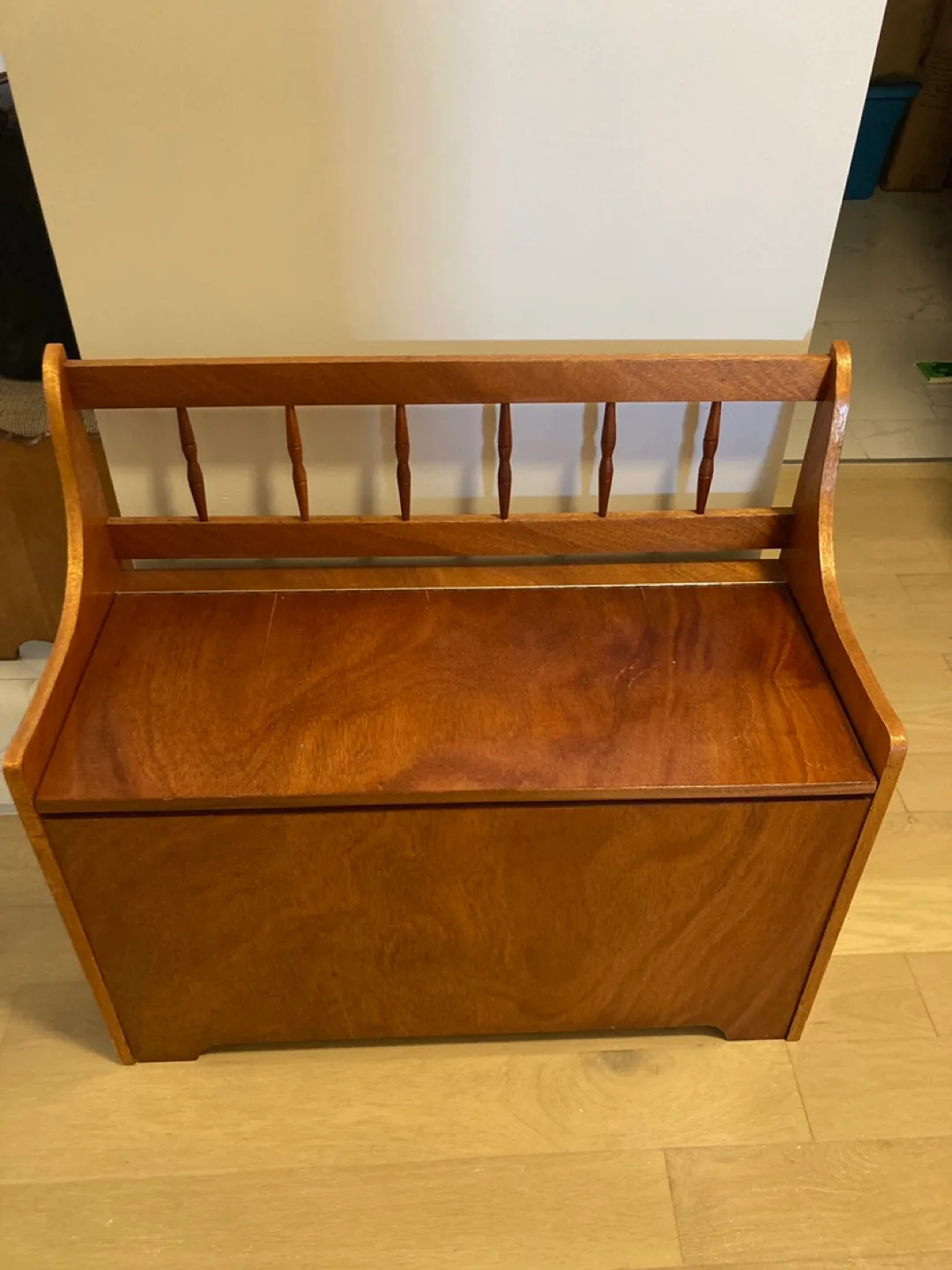 Wooden Toy Chest Bench thumbnail
