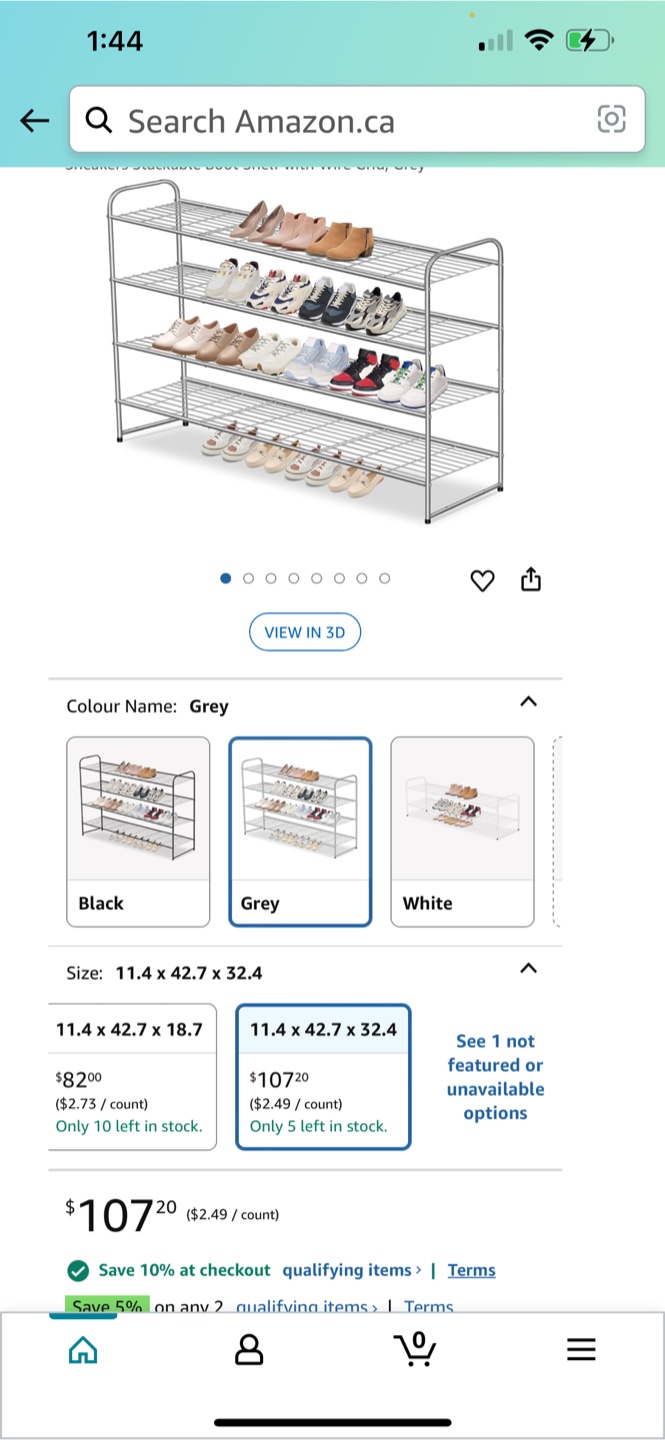 New Grey Metal Shoe Rack Organizer - photo 3