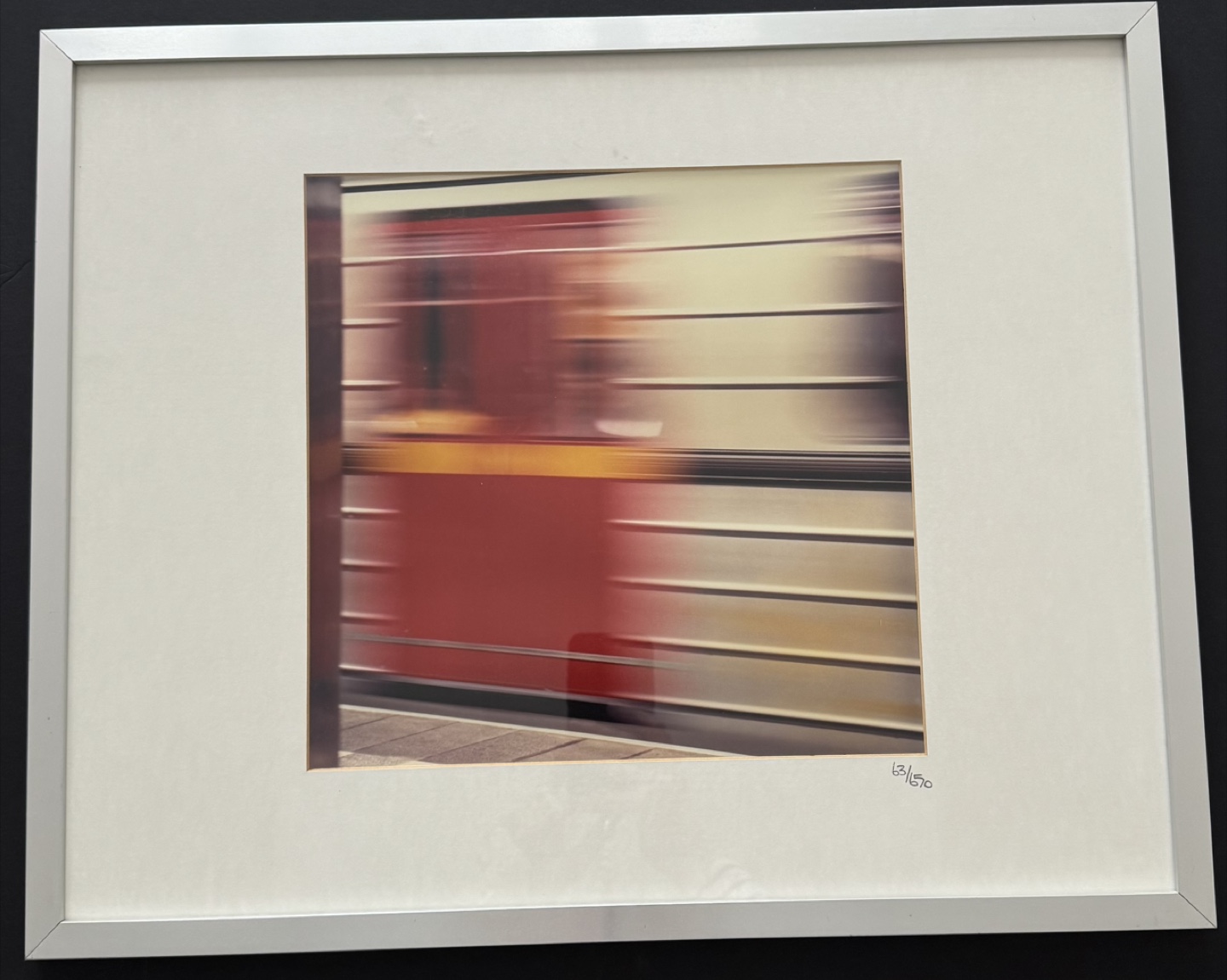 Framed Mark Thomas Photograph - Speed of Light