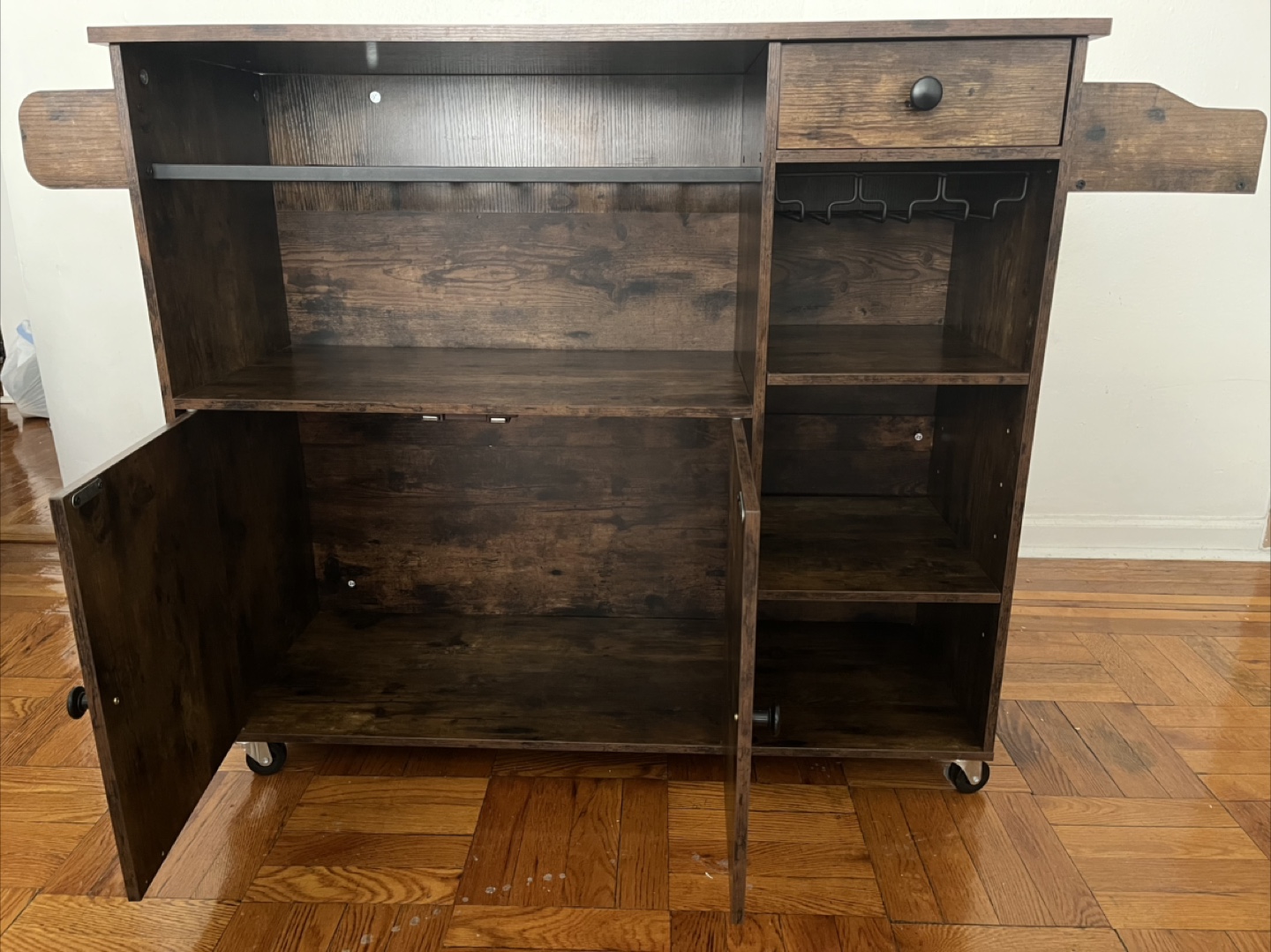Rolling Kitchen Island Cart with Expandable Top - photo 2