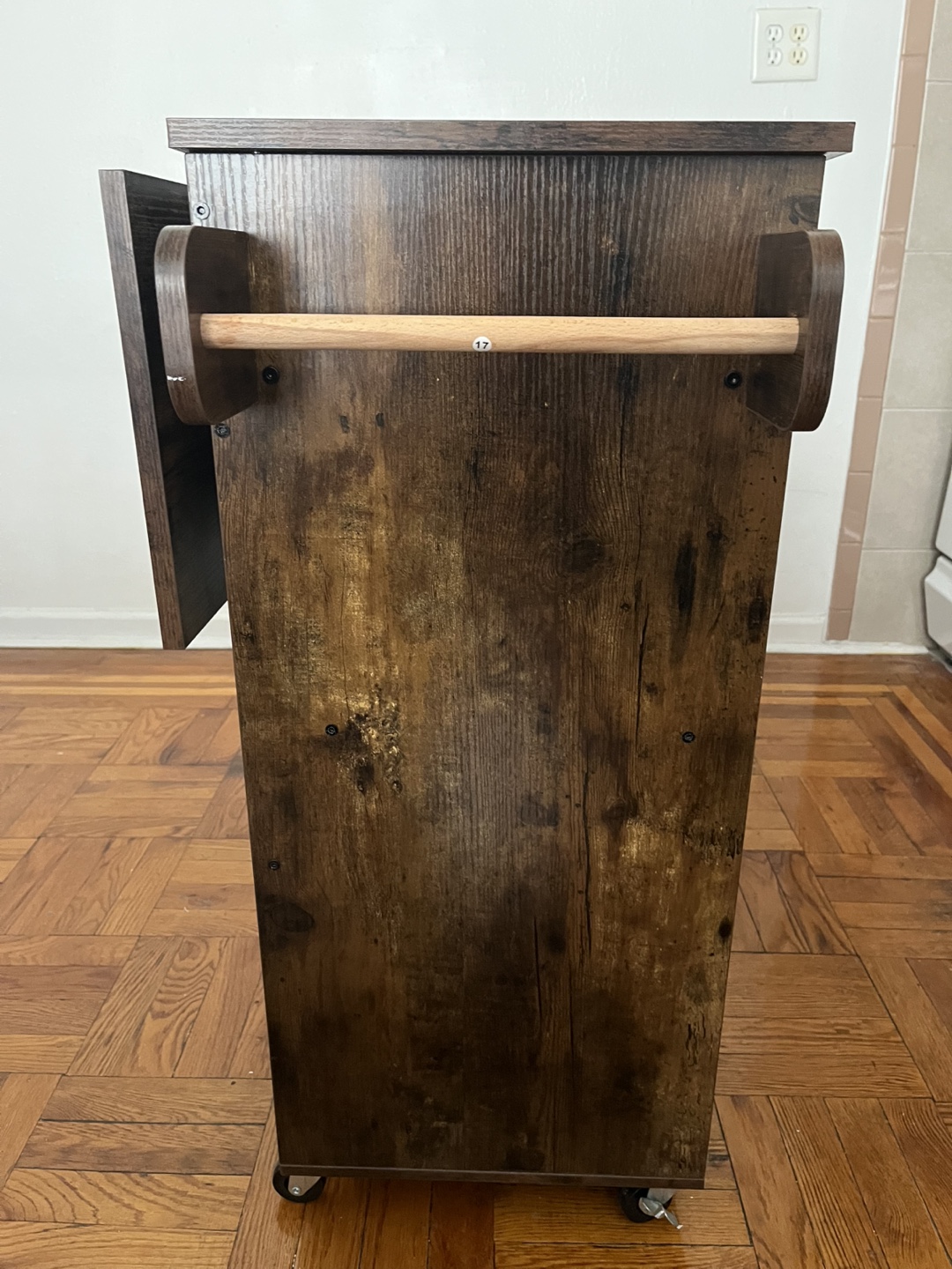 Rolling Kitchen Island Cart with Expandable Top - photo 4