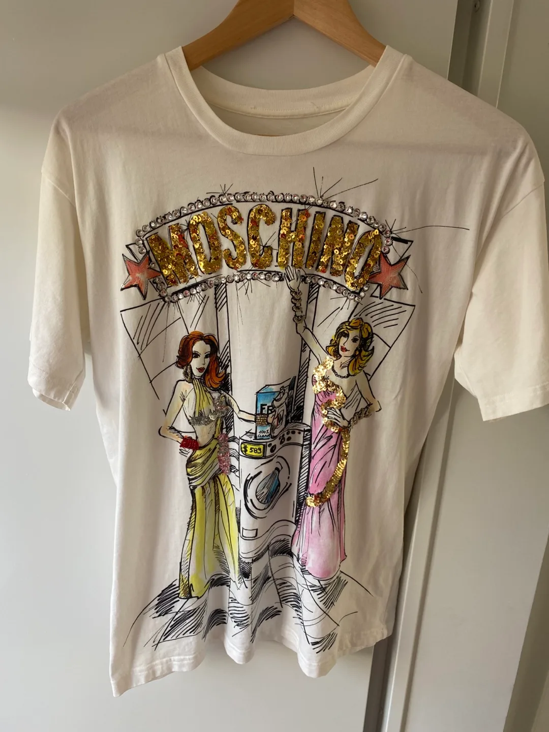 Moschino Graphic T-Shirt with Sequins thumbnail