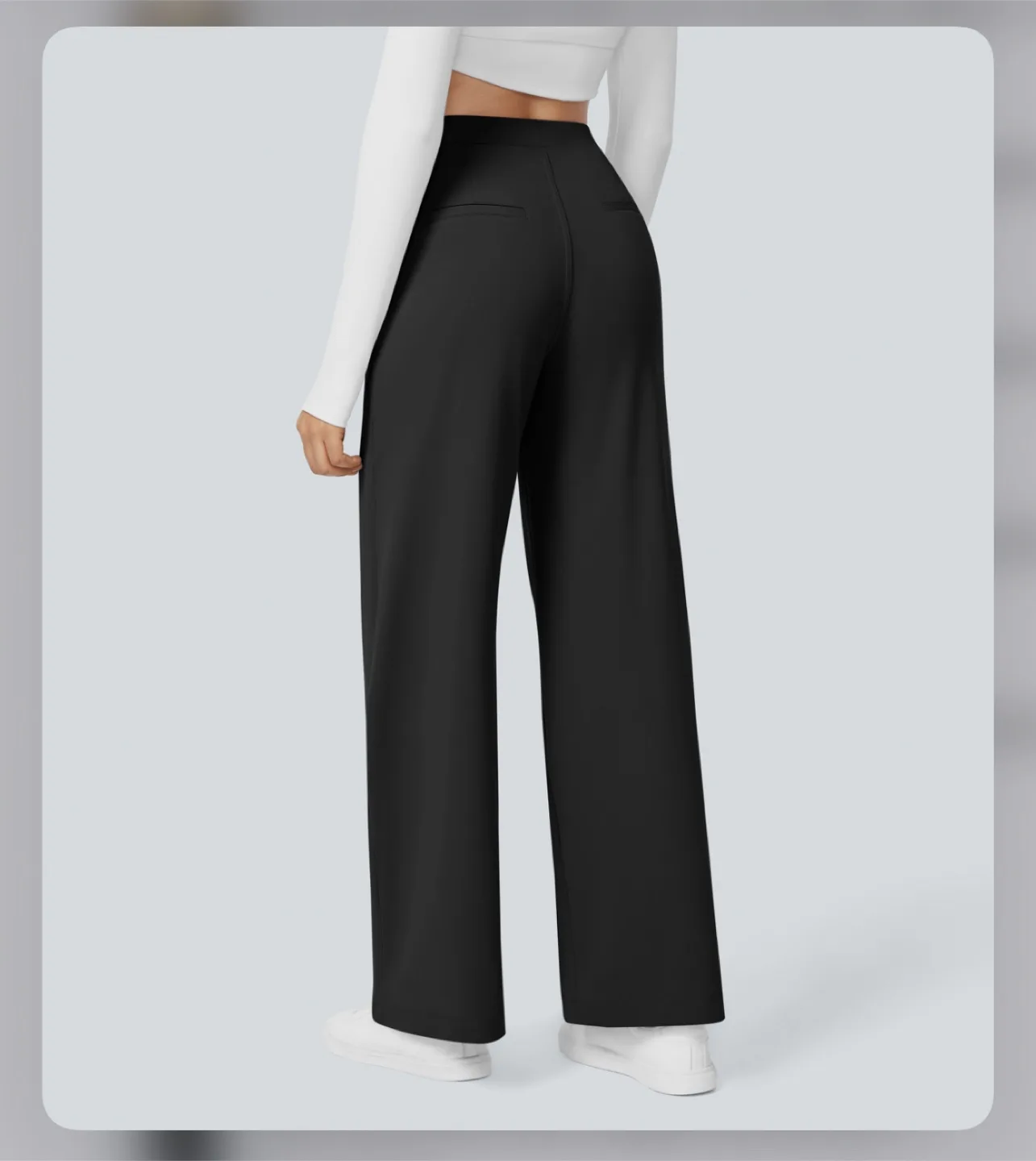 Halara straight leg side pocket work pants thumbnail