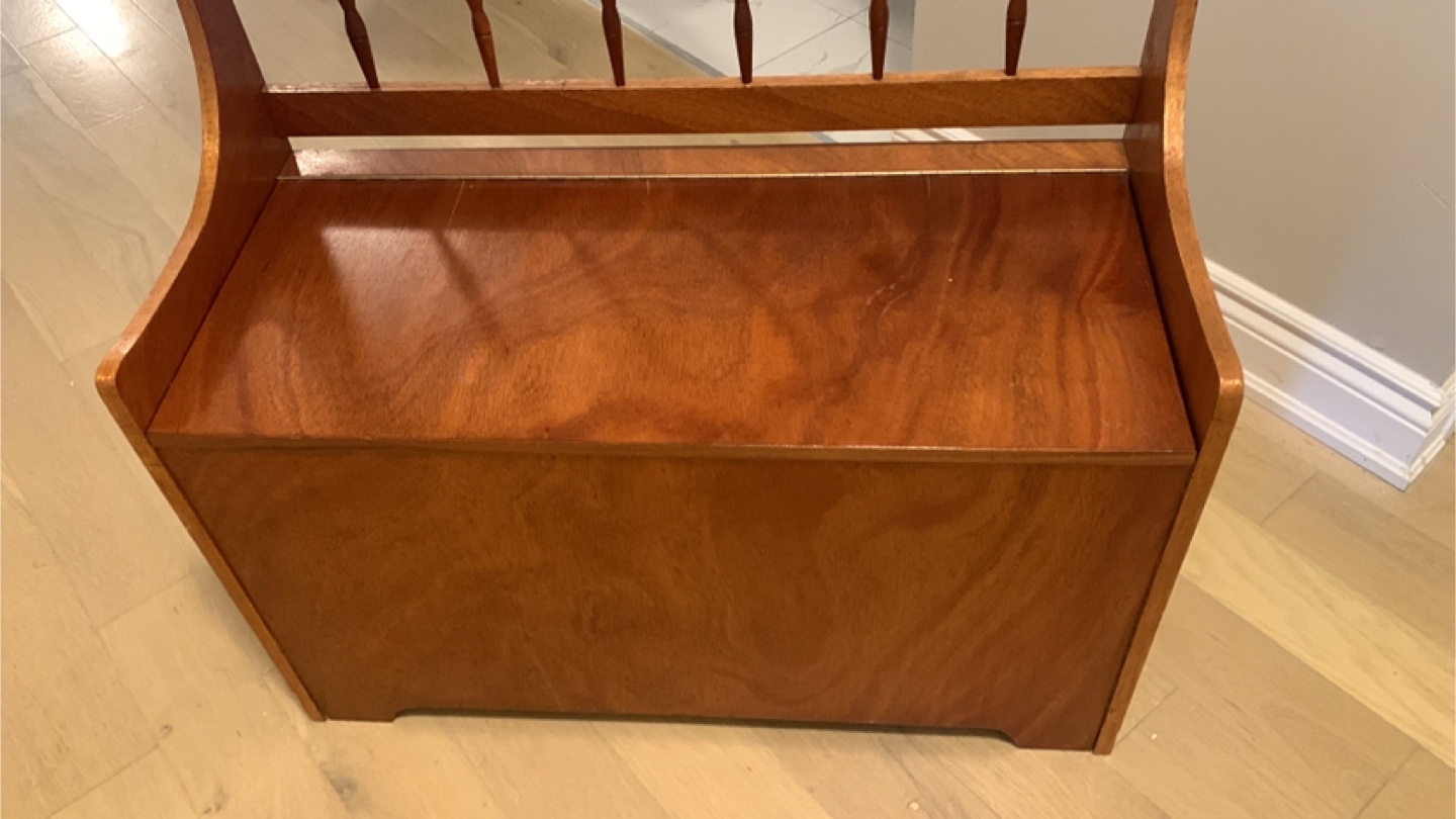 Wooden Toy Chest Bench - photo 5