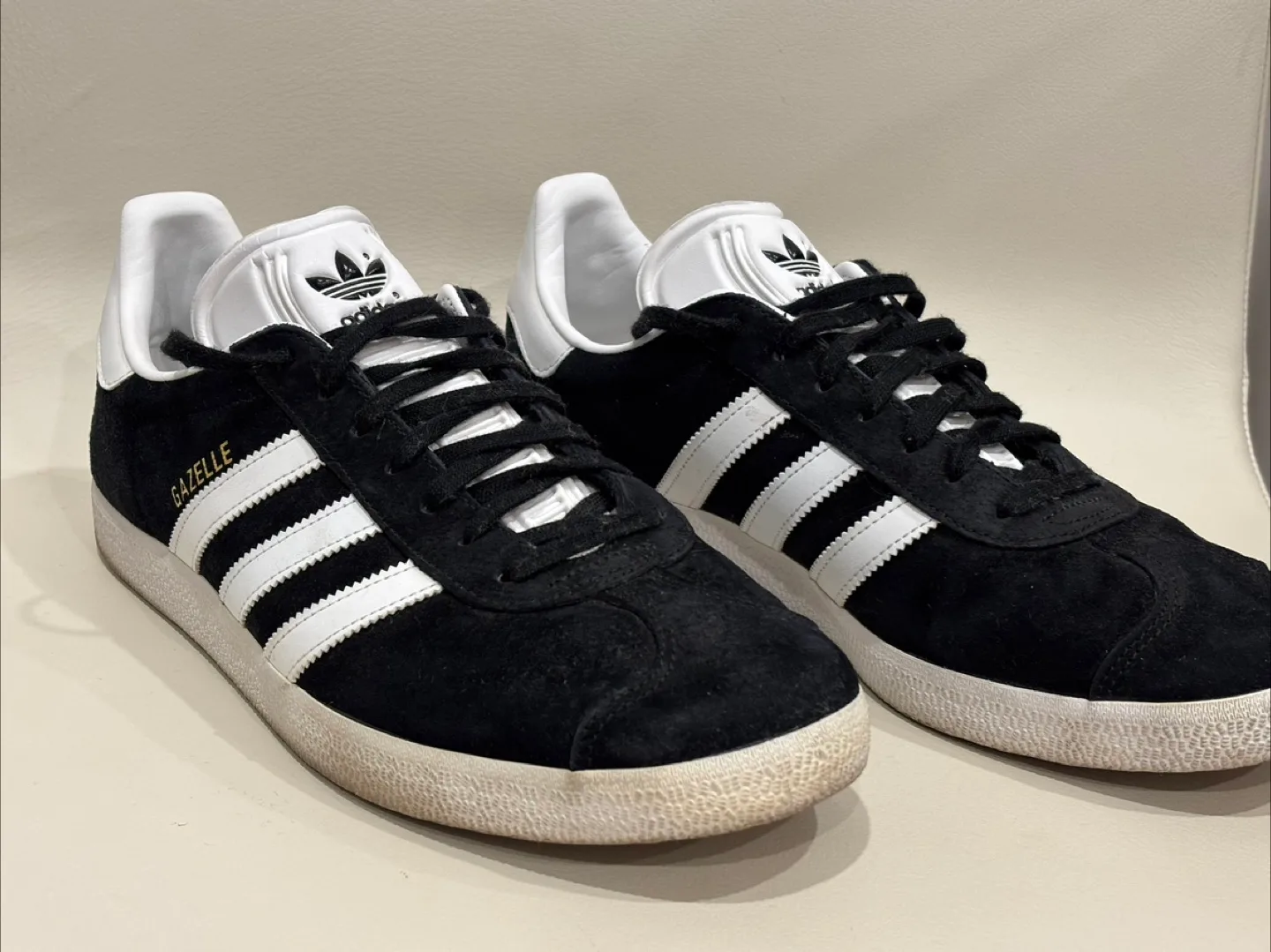 Adidas Gazelle Suede Sneakers - Black & White thumbnail