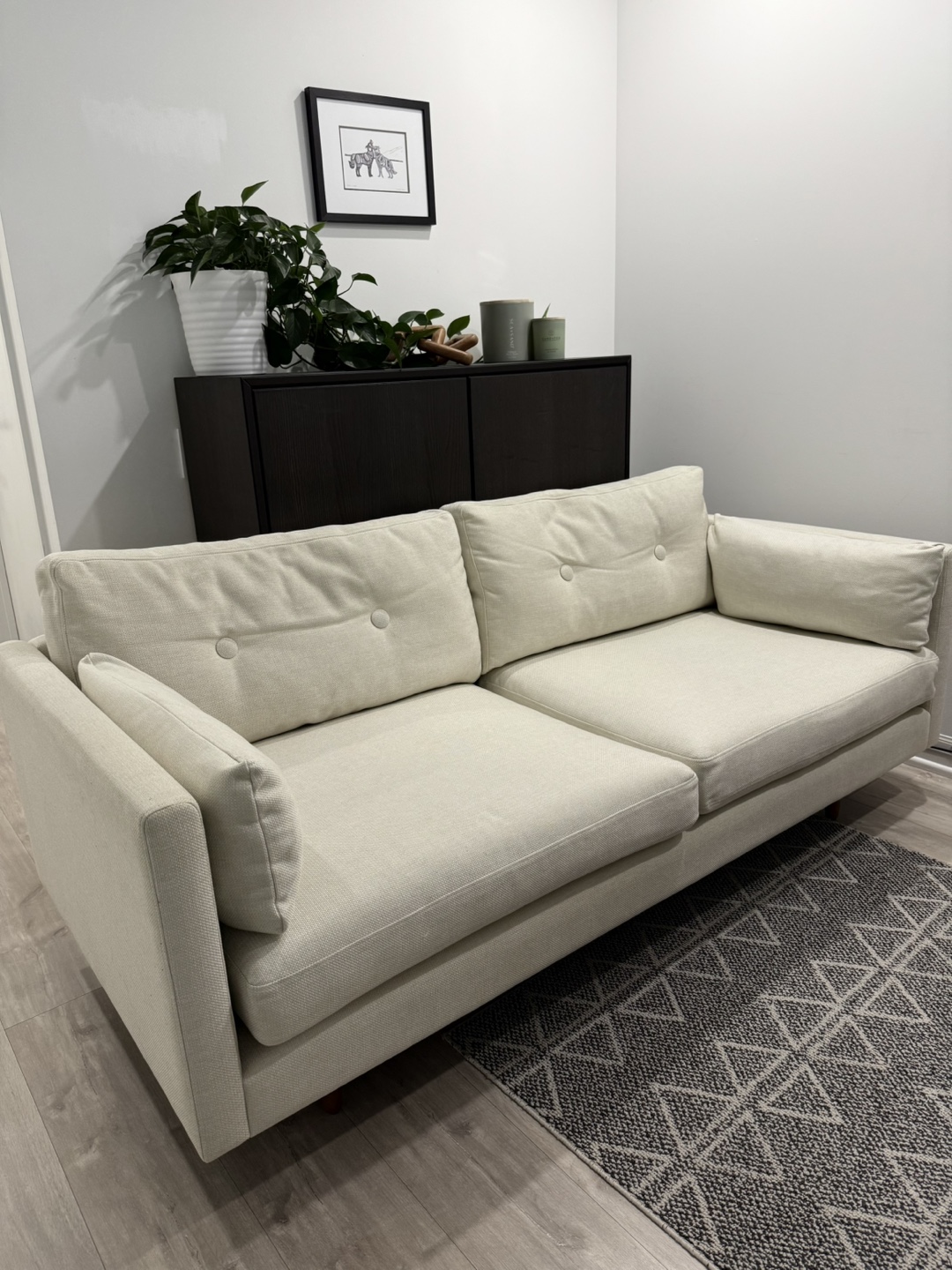 Article Anton 74" Loveseat - Limestone - photo 3