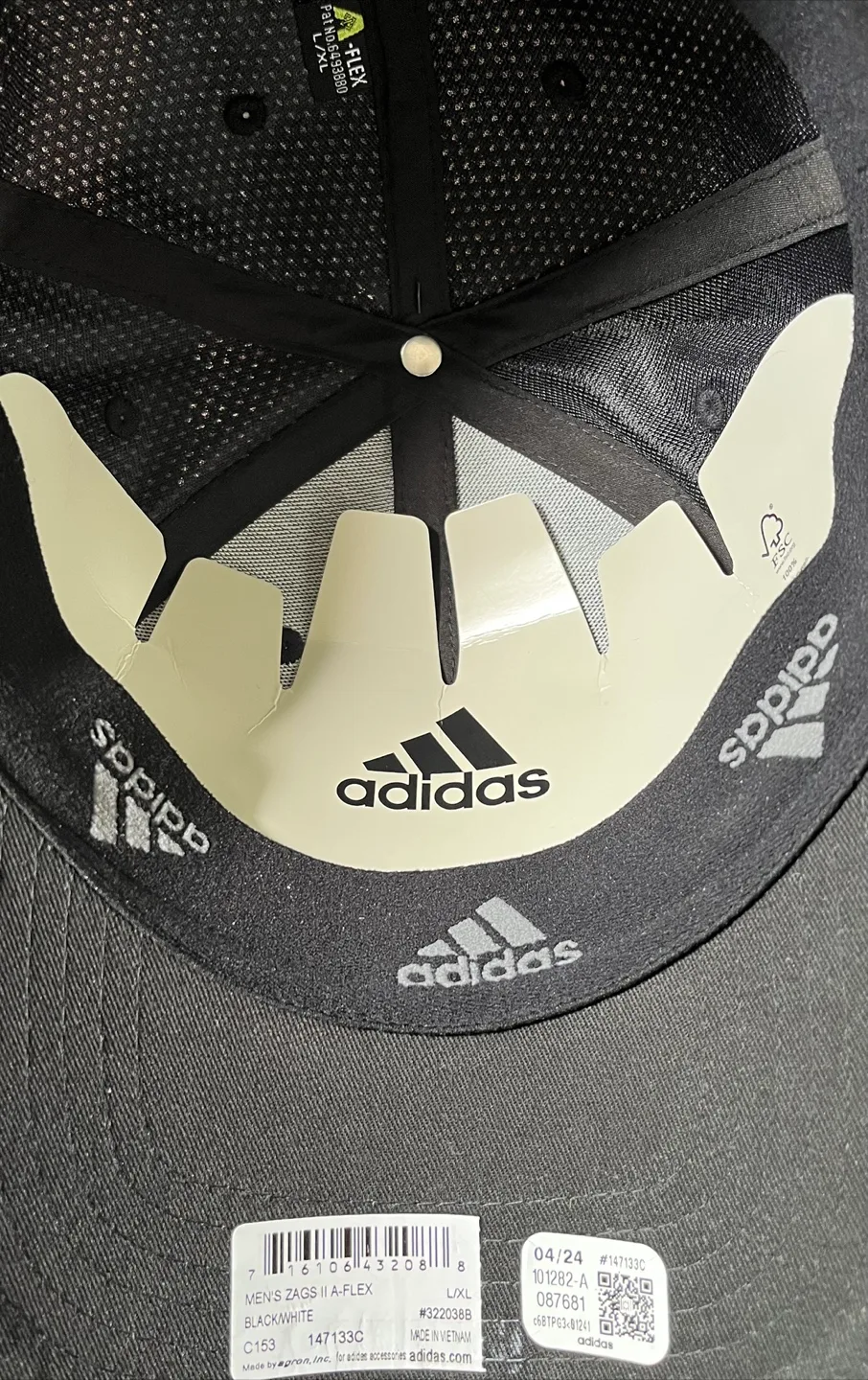 Adidas Aeroready Stretch Fit Cap - Black - L/XL image indicator(2)