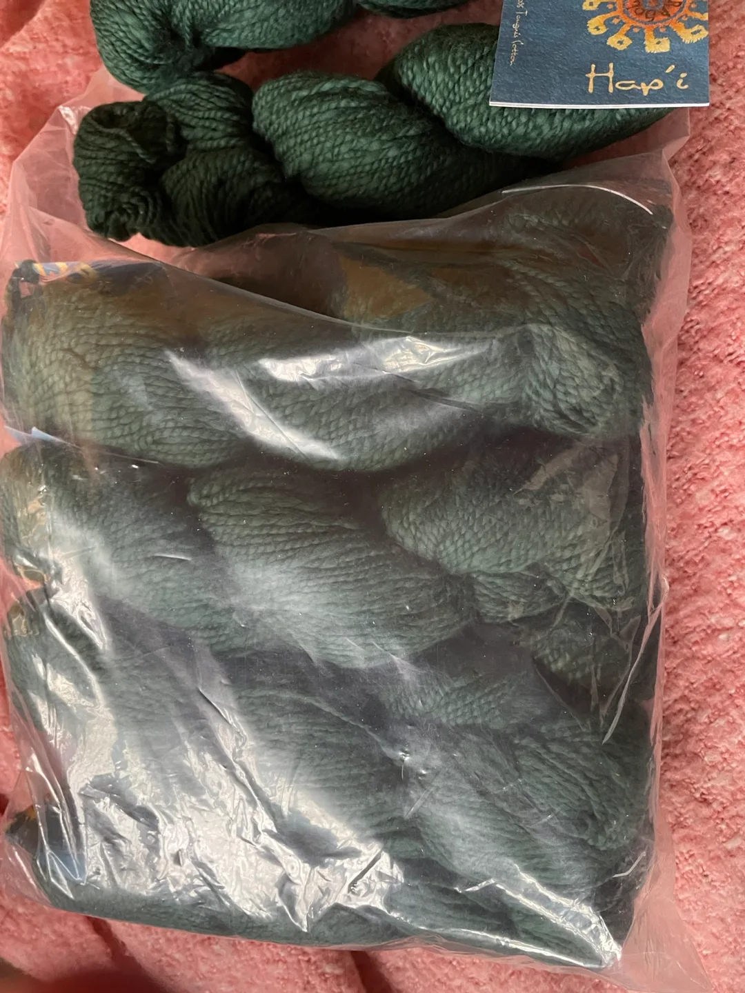 🌳Hapí 100% Peruvian Cotton Yarn - Forest Green image indicator(4)