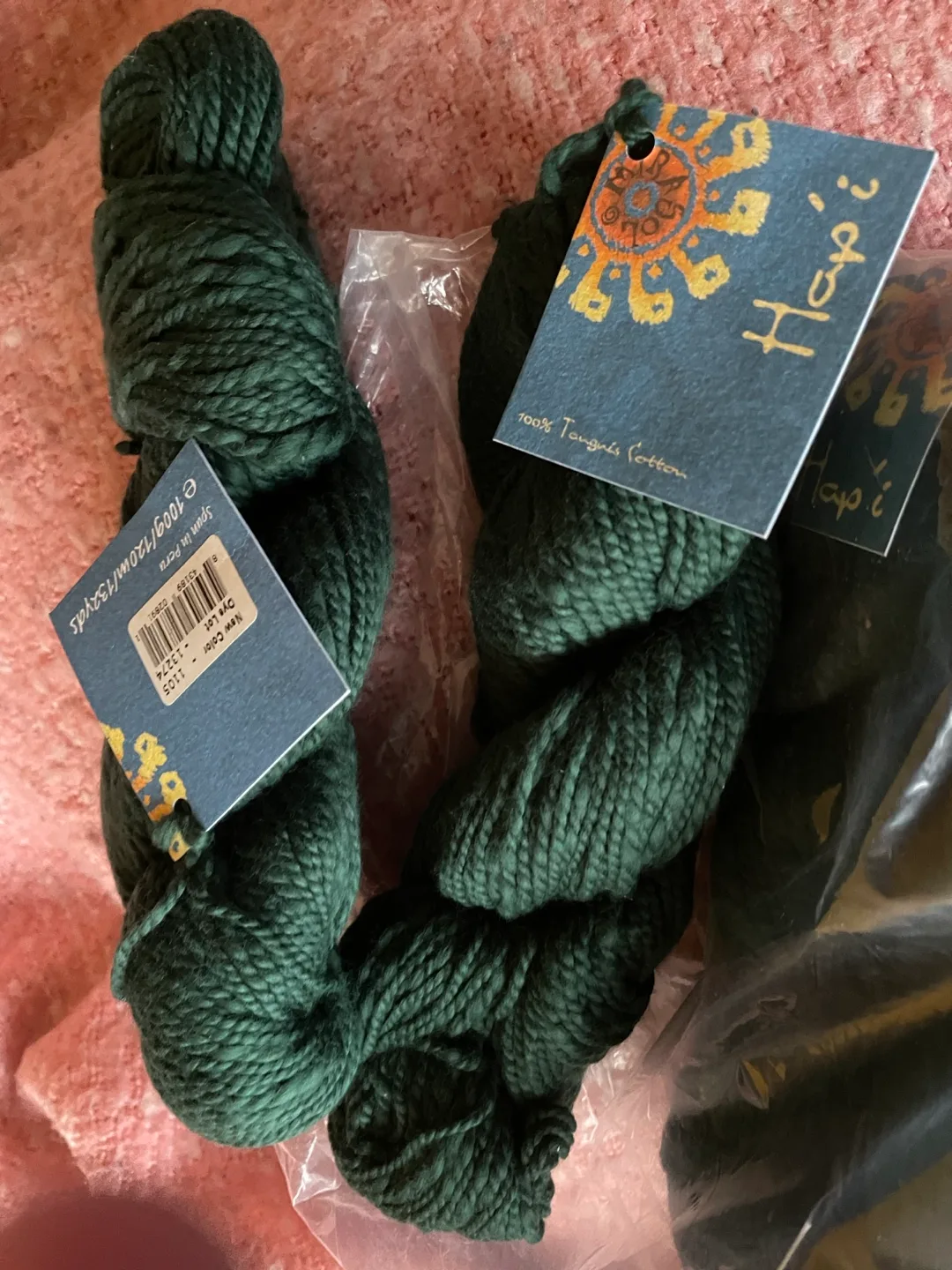 🌳Hapí 100% Peruvian Cotton Yarn - Forest Green image indicator(3)