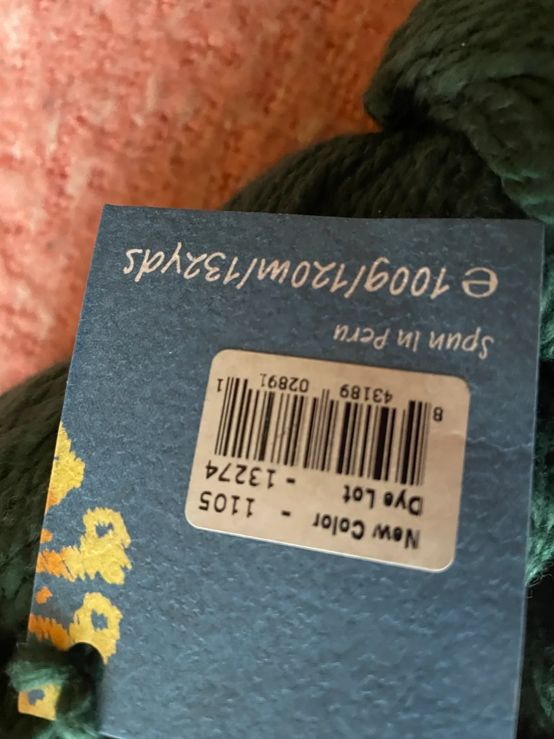 🌳Hapí 100% Peruvian Cotton Yarn - Forest Green image indicator(5)