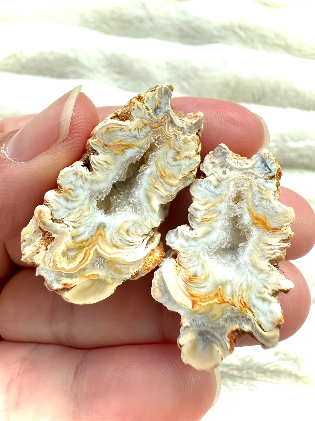 Rare Desert-Like Agate Geode – Pair image indicator(3)