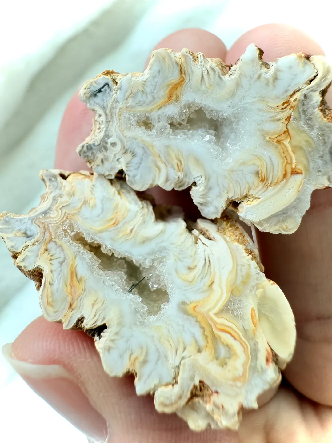 Rare Desert-Like Agate Geode – Pair image indicator(7)