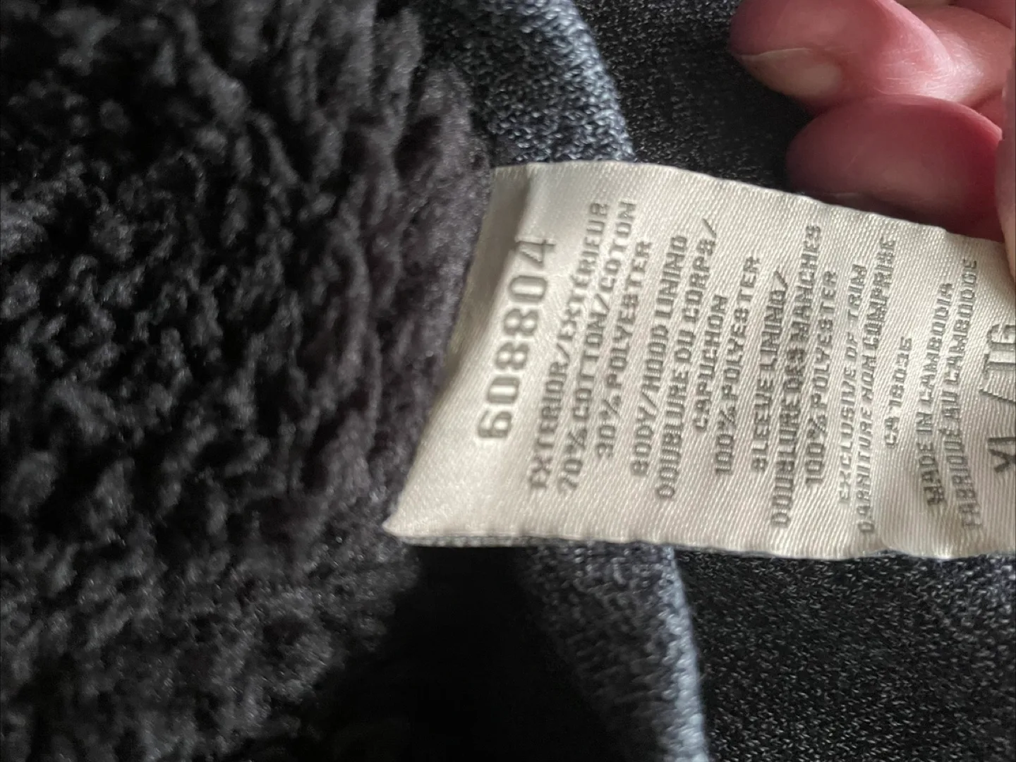 BC Clothing Co. Men's Zip-Up Hoodie - Size XL/TG image indicator(5)