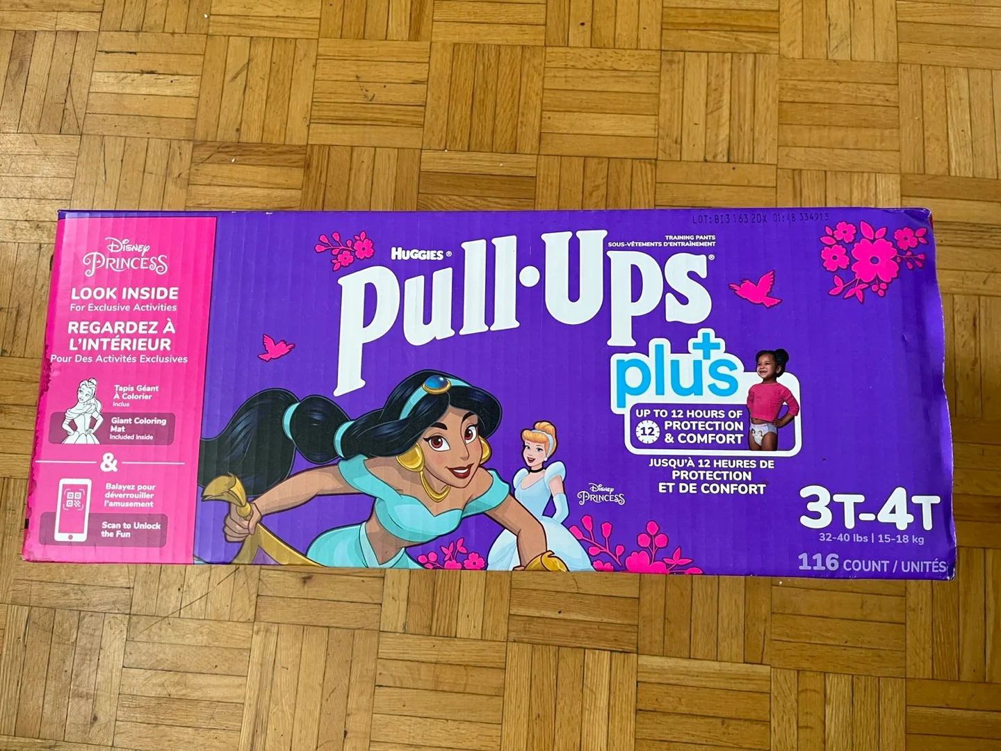 Huggies Pull-Ups Plus Training Pants Size 3T-4T (116 count) thumbnail