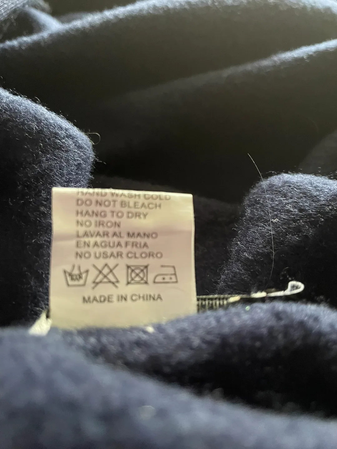 Z Avenue US Size Large Navy Blue Hoodie and Black Joggers Set image indicator(4)