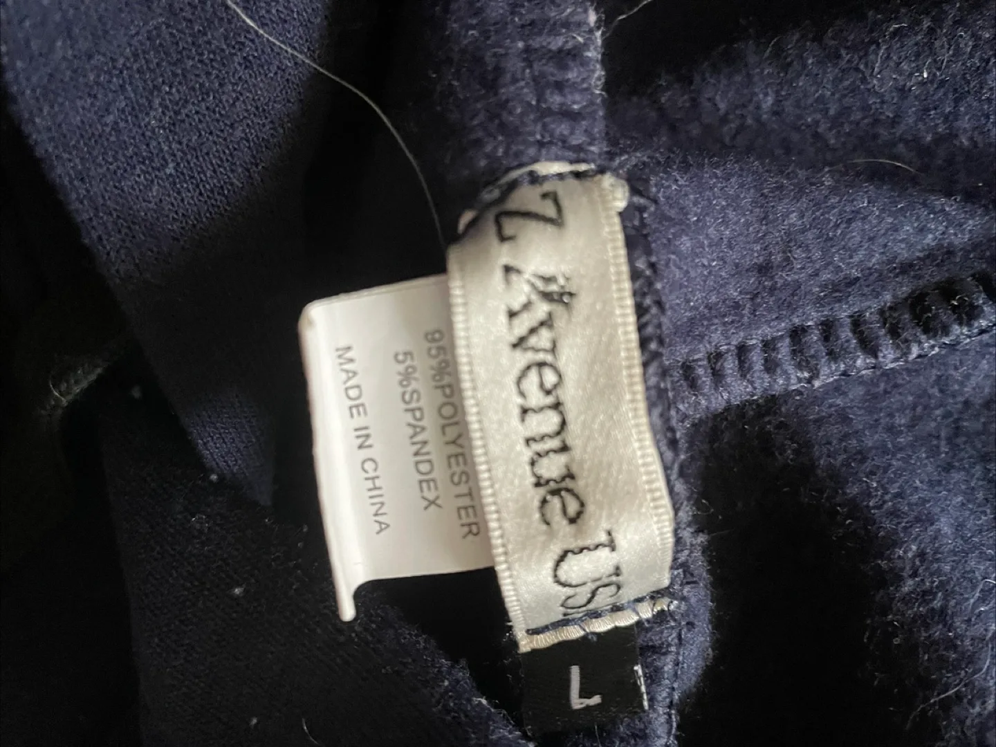 Z Avenue US Size Large Navy Blue Hoodie and Black Joggers Set image indicator(5)