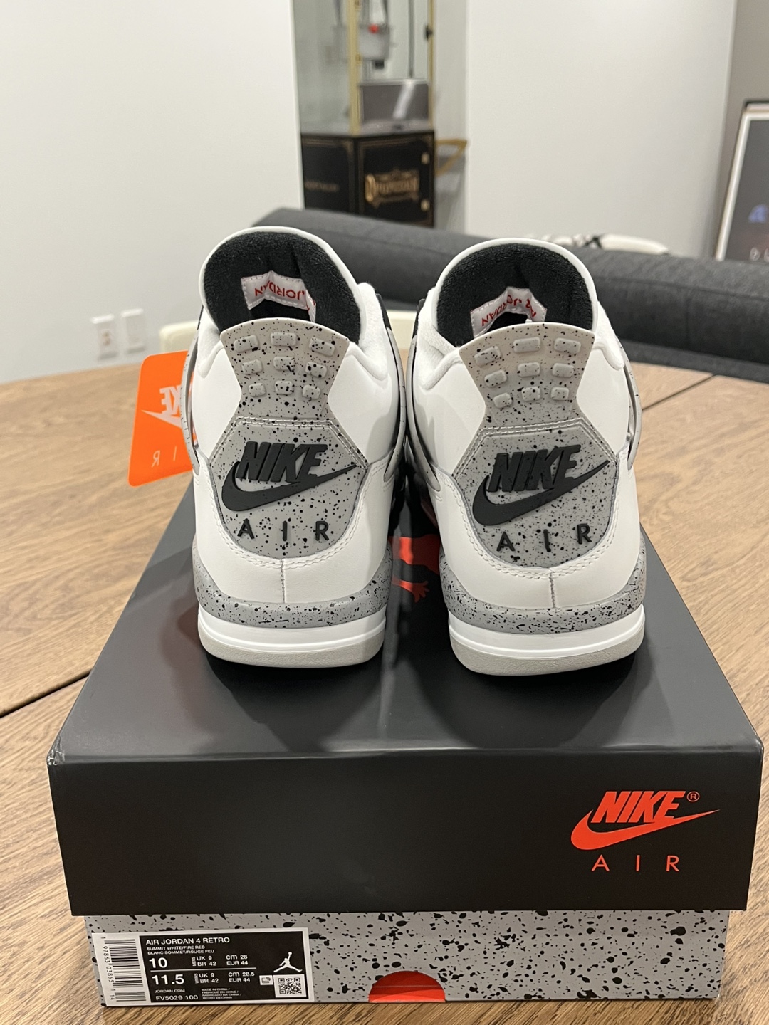 Jordan 4 White Cement Size 10 - photo 5