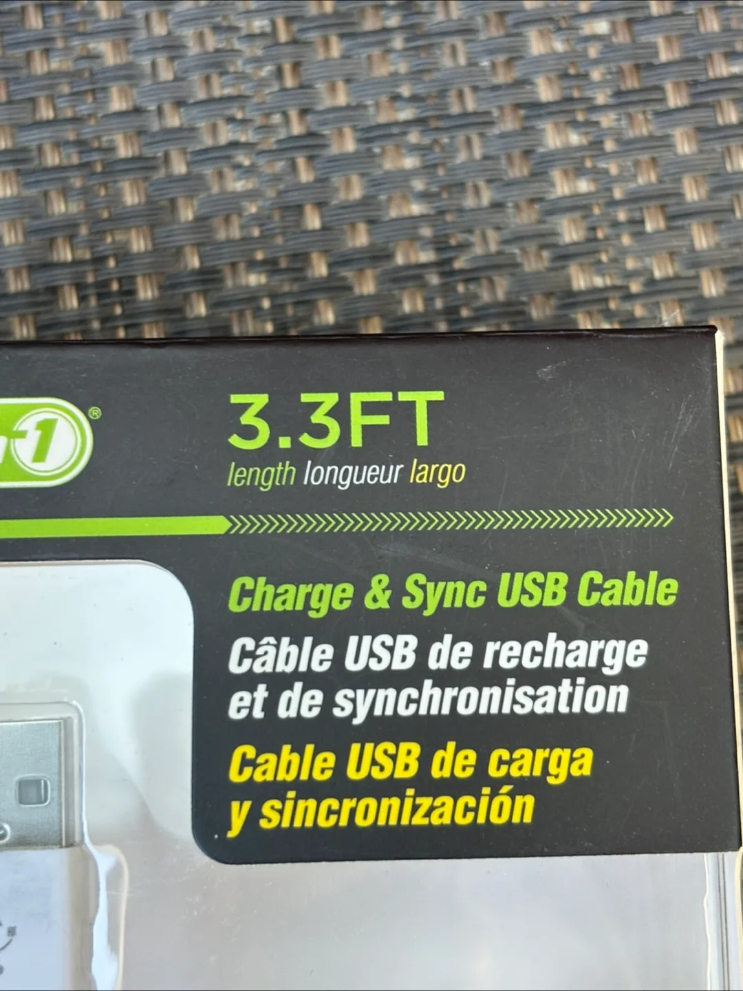 Tech 1 3.3ft USB Charge & Sync Cable - Micro USB image indicator(2)