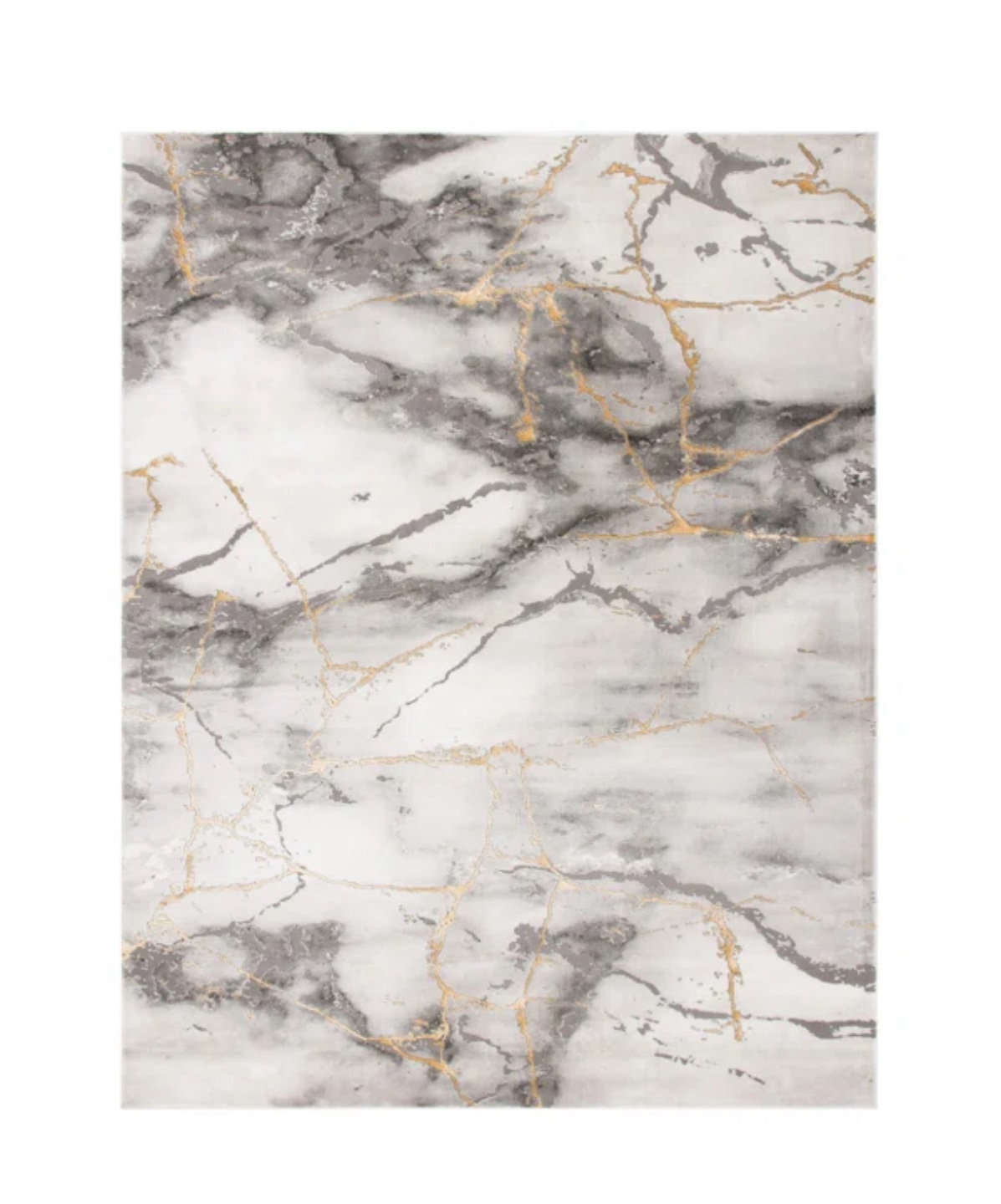 Safavieh Craft Grey/Gold Marble Area Rug 6'x9'