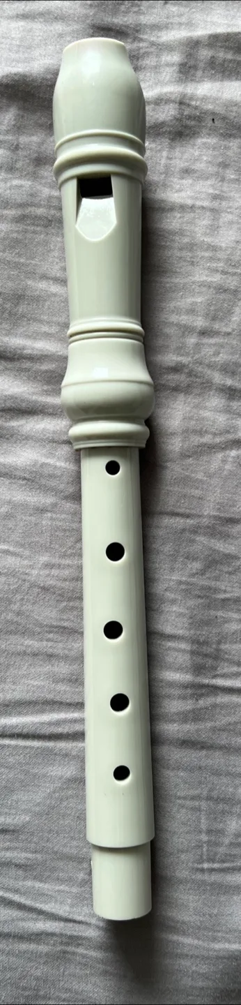 White plastic recorder thumbnail
