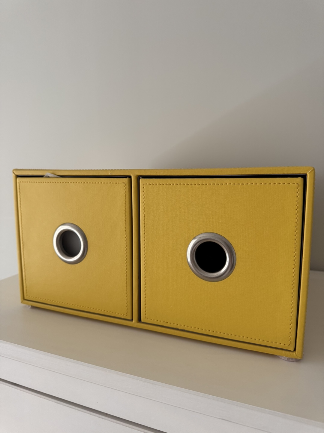 Mustard Yellow 2-Drawer Organizer