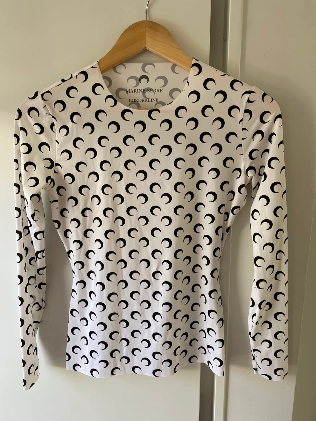 Marine Serre Borderline Crescent Moon Long Sleeve Top thumbnail