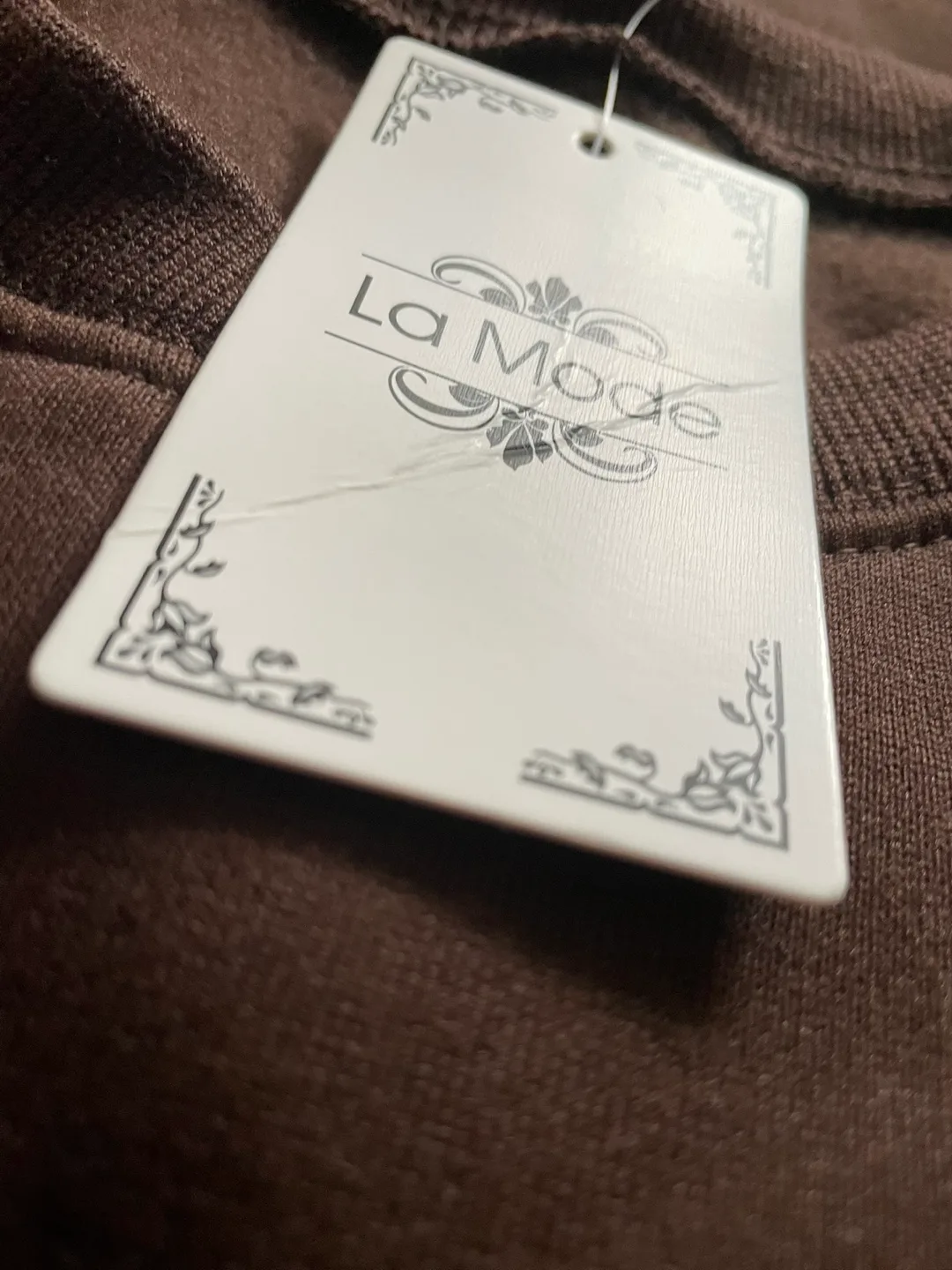 Brown La Mode Crew Neck Sweatsuit image indicator(5)