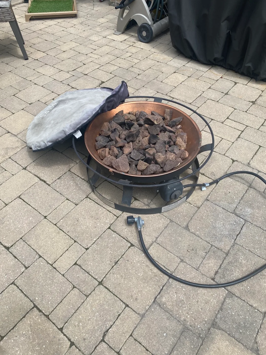 Outdoor Propane Fire Pit with Cover image indicator(2)