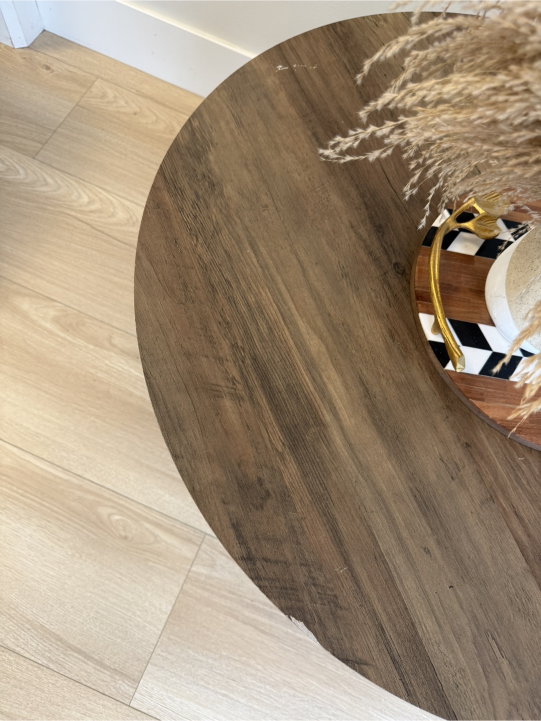 Nested Round Coffee Tables - Dark Brown Wood Finish - photo 4