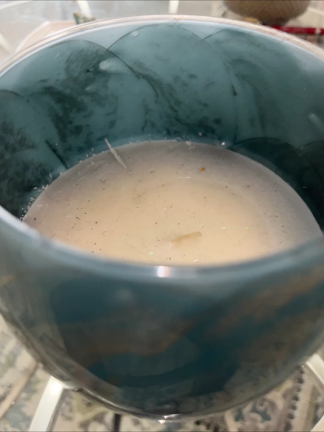 Teal and gold candle never used image indicator(2)