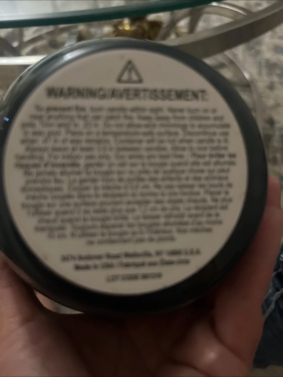 Teal and gold candle never used image indicator(3)