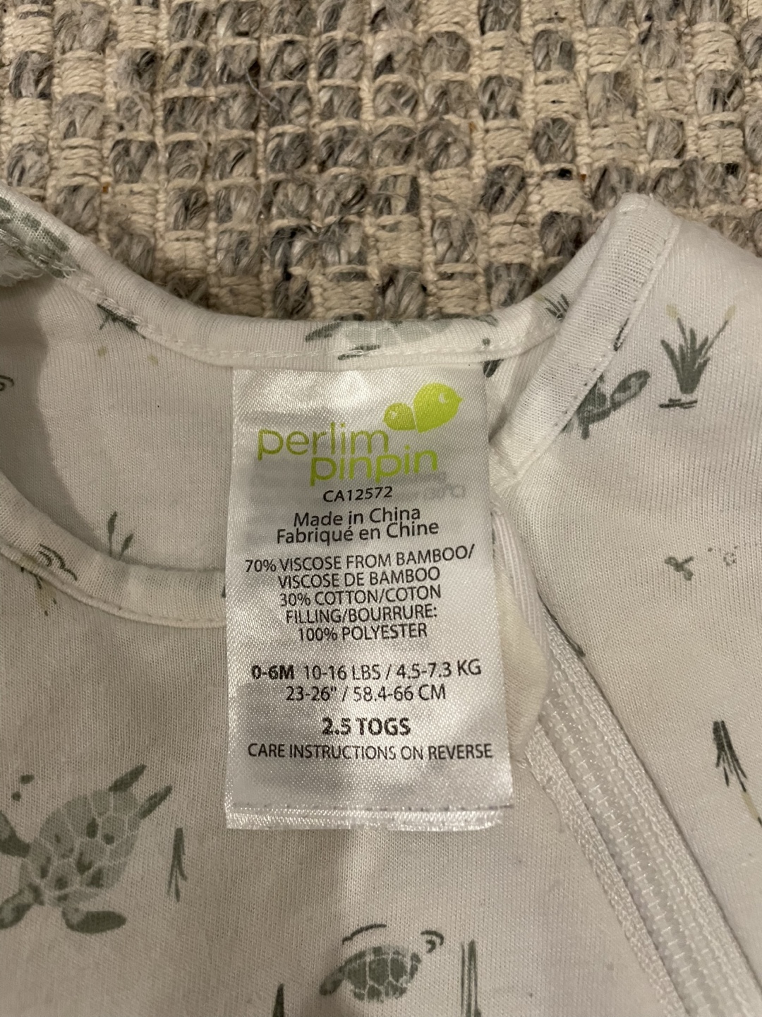 Perlimpinpin Sleep Sacks 2.5 Tog - 0 to 6 months - photo 3