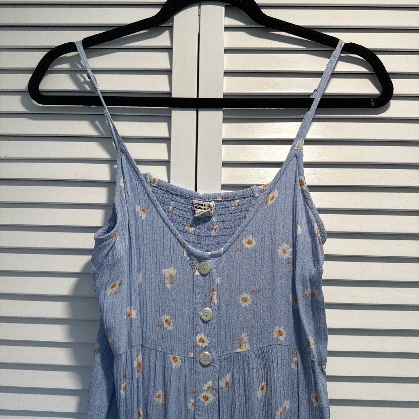 Billabong Light Blue Daisy Print Midi Dress - photo 3
