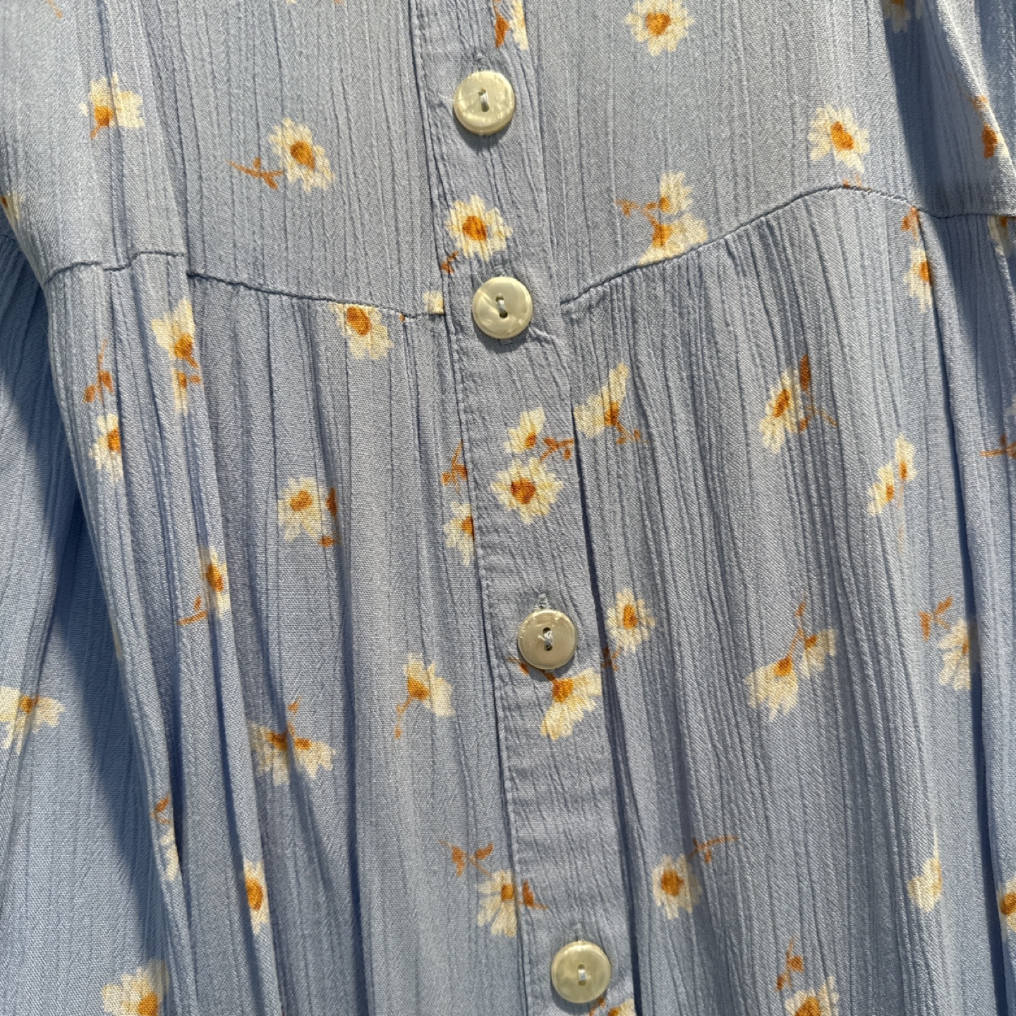 Billabong Light Blue Daisy Print Midi Dress - photo 5