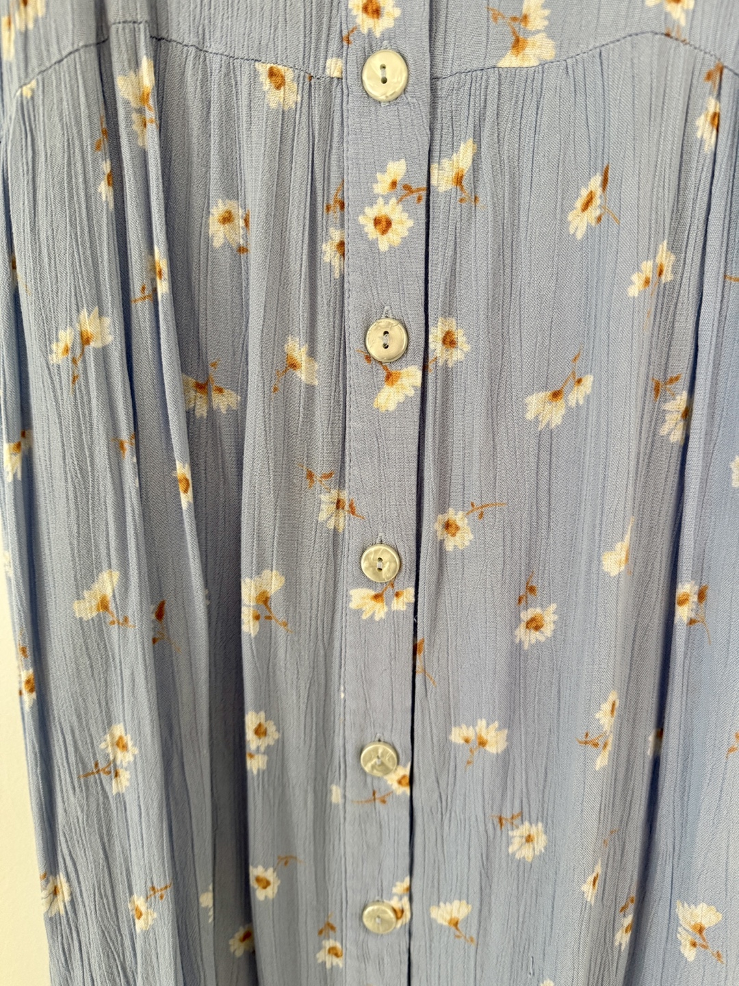 Billabong Light Blue Daisy Print Midi Dress - photo 2