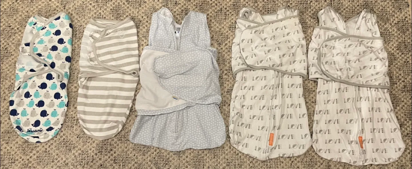 Infant Cotton Swaddles/Sleep Sacks 0.2 Tog - 0 to 3 months thumbnail