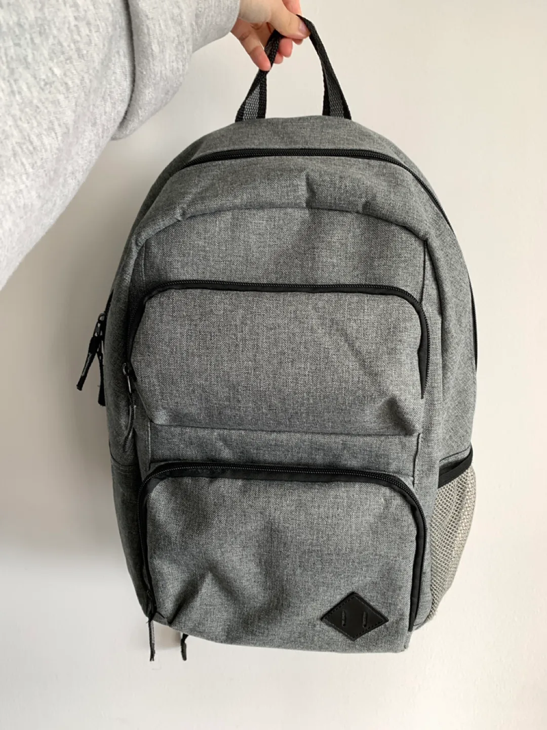 Grey Backpack - Multiple Pockets thumbnail