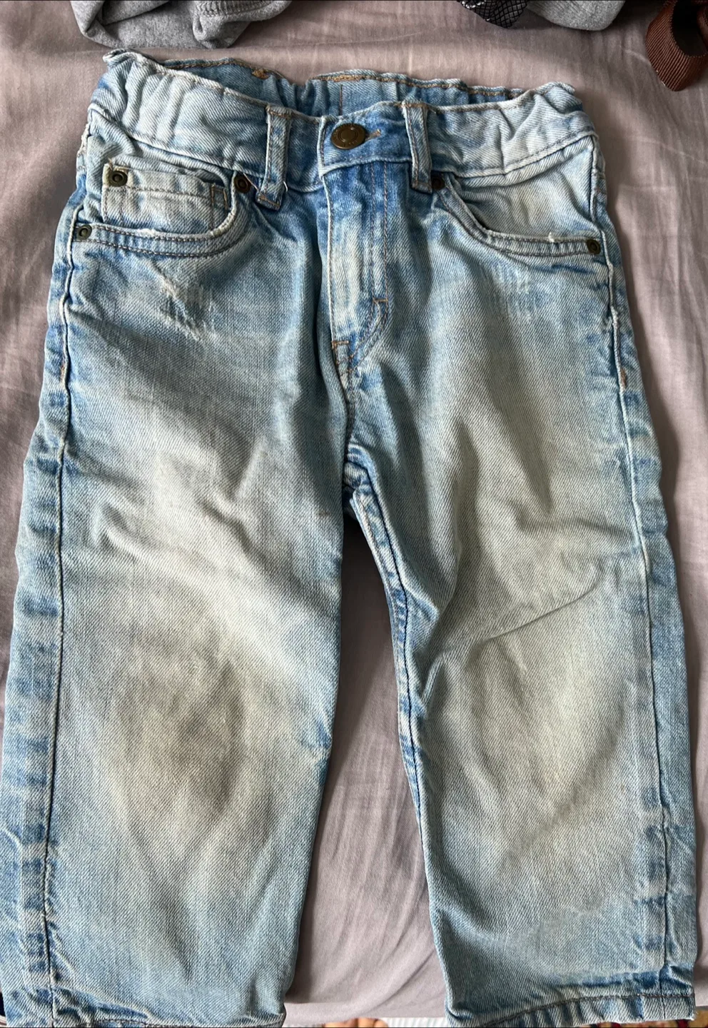 Baby Gap Light Wash Denim Jeans Size 12-18 Months thumbnail