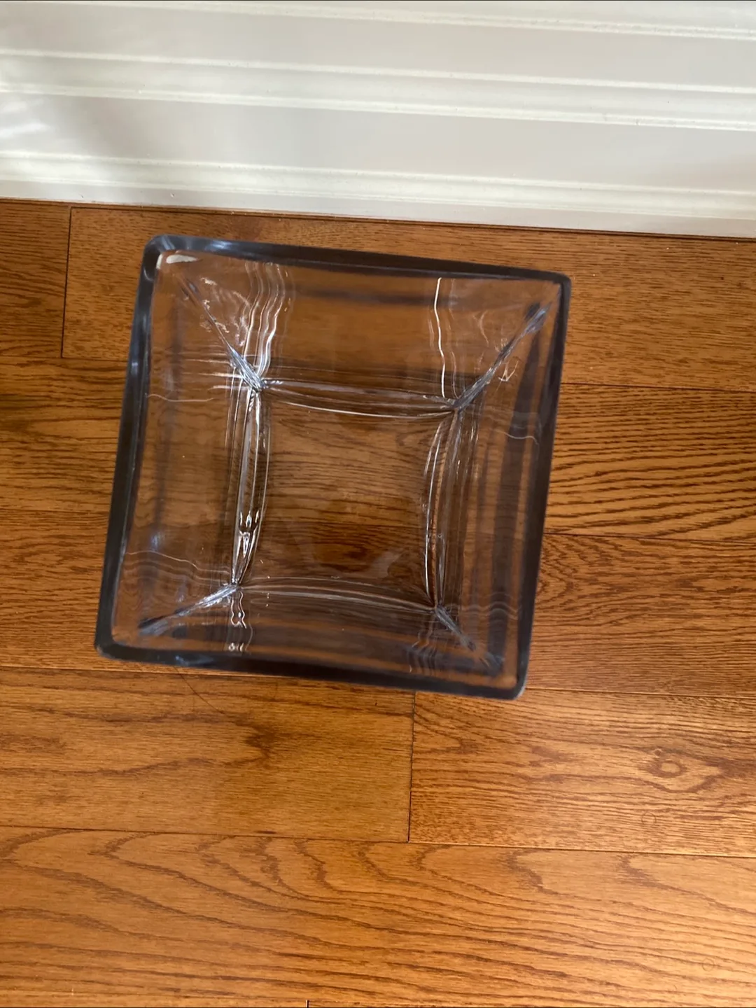 Clear Glass Square Vase image indicator(2)