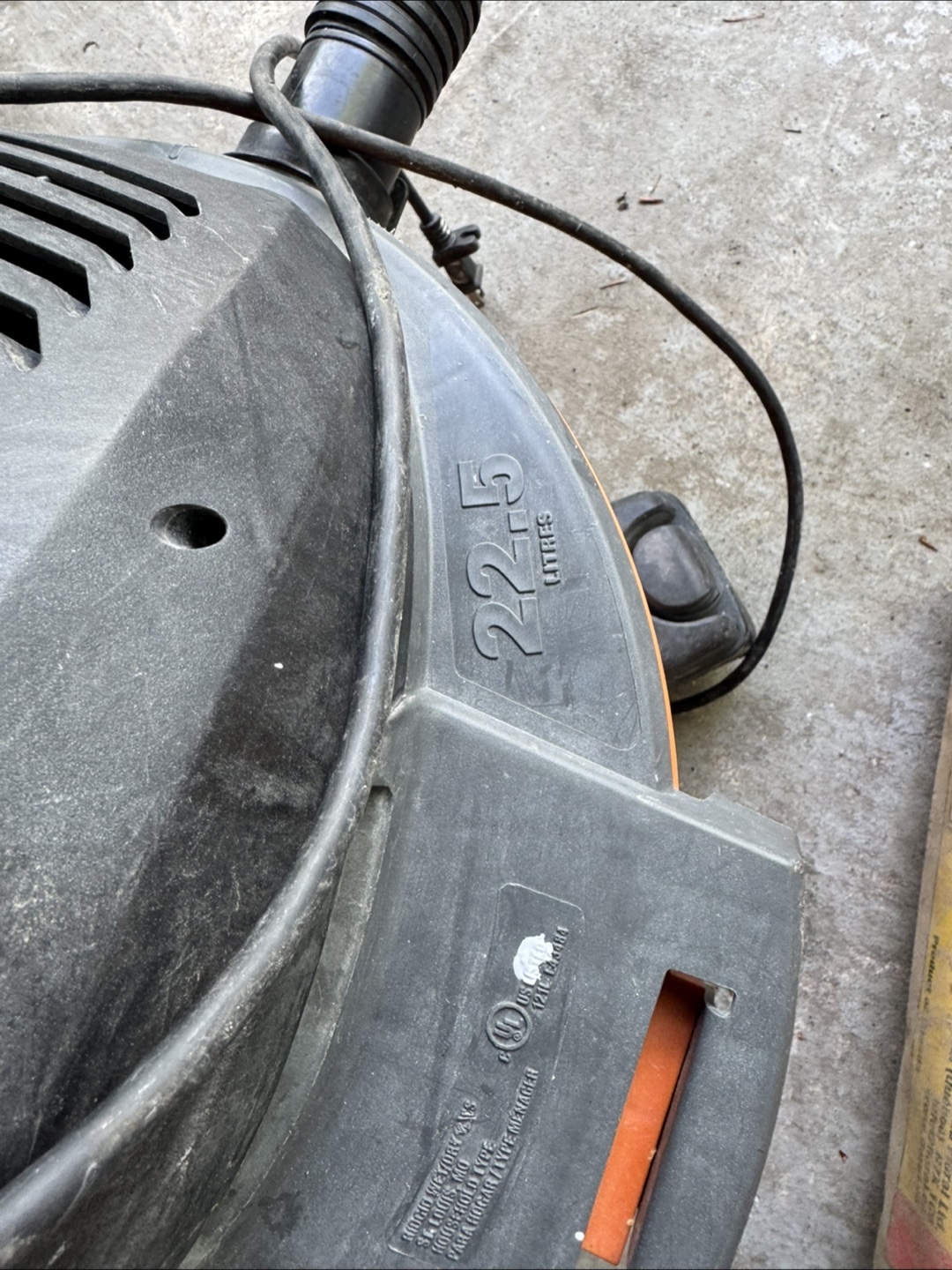 RIDGID 22-litre Wet/Dry Vacuum