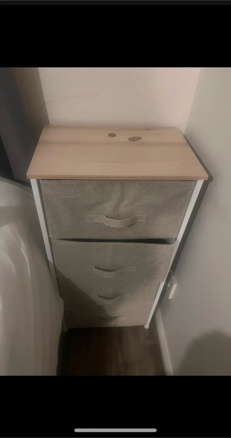 Three-Drawer Fabric Storage Unit thumbnail